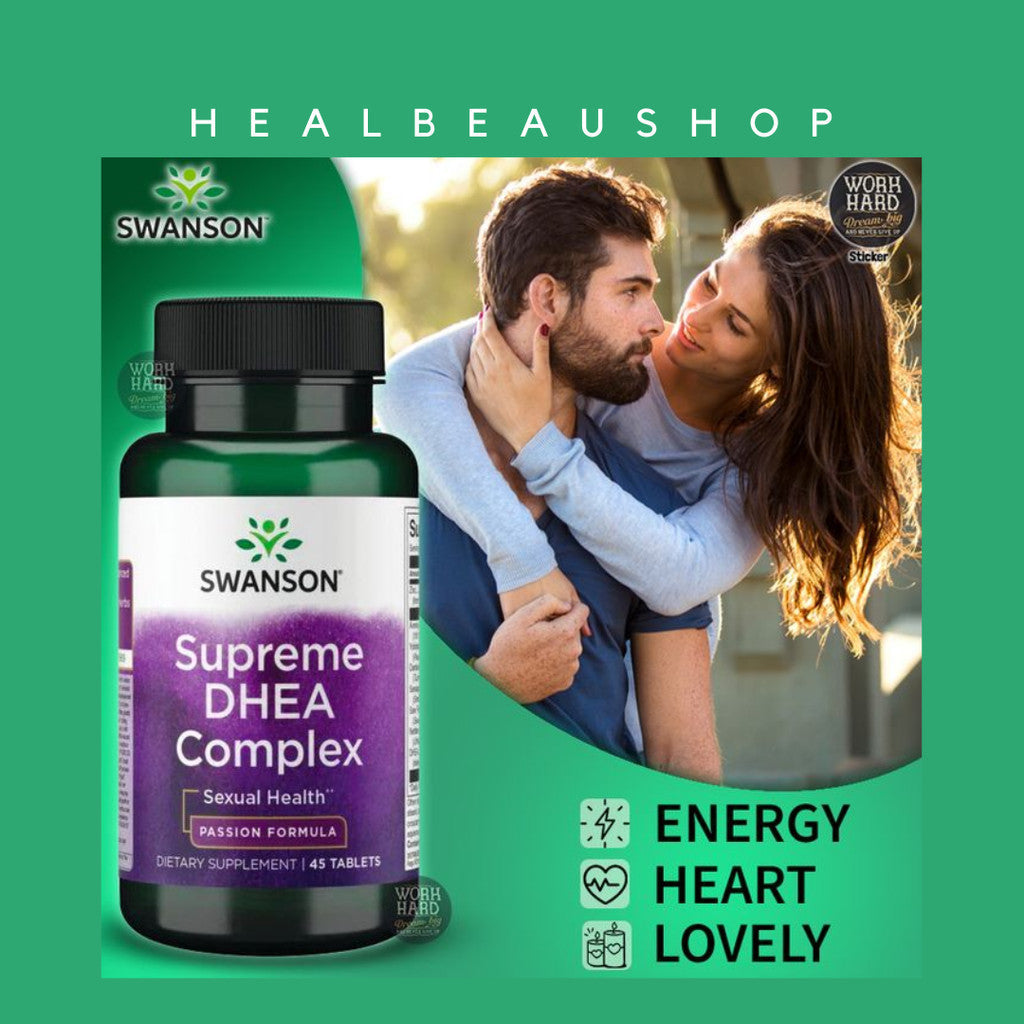 Swanson Supreme DHEA Complex – 45 Tablets | Hormonal Balance, Vitality & Sexual Wellness Support