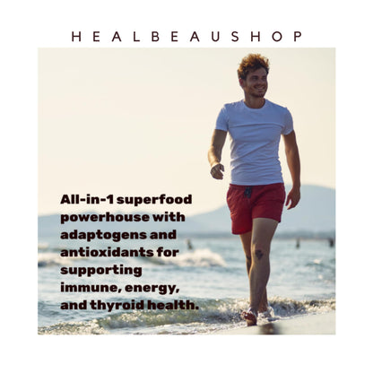 Deal Supplement Sea Moss 7000mg – 14 Superfood Complex | Shilajit, Black Seed, Ashwagandha & Korean Panax Ginseng | 240 Capsules | Original USA Product