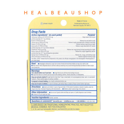 Boiron Chestal Kids – Children's Dry & Mucus Cough Relief Tablets | Homeopathic Formula