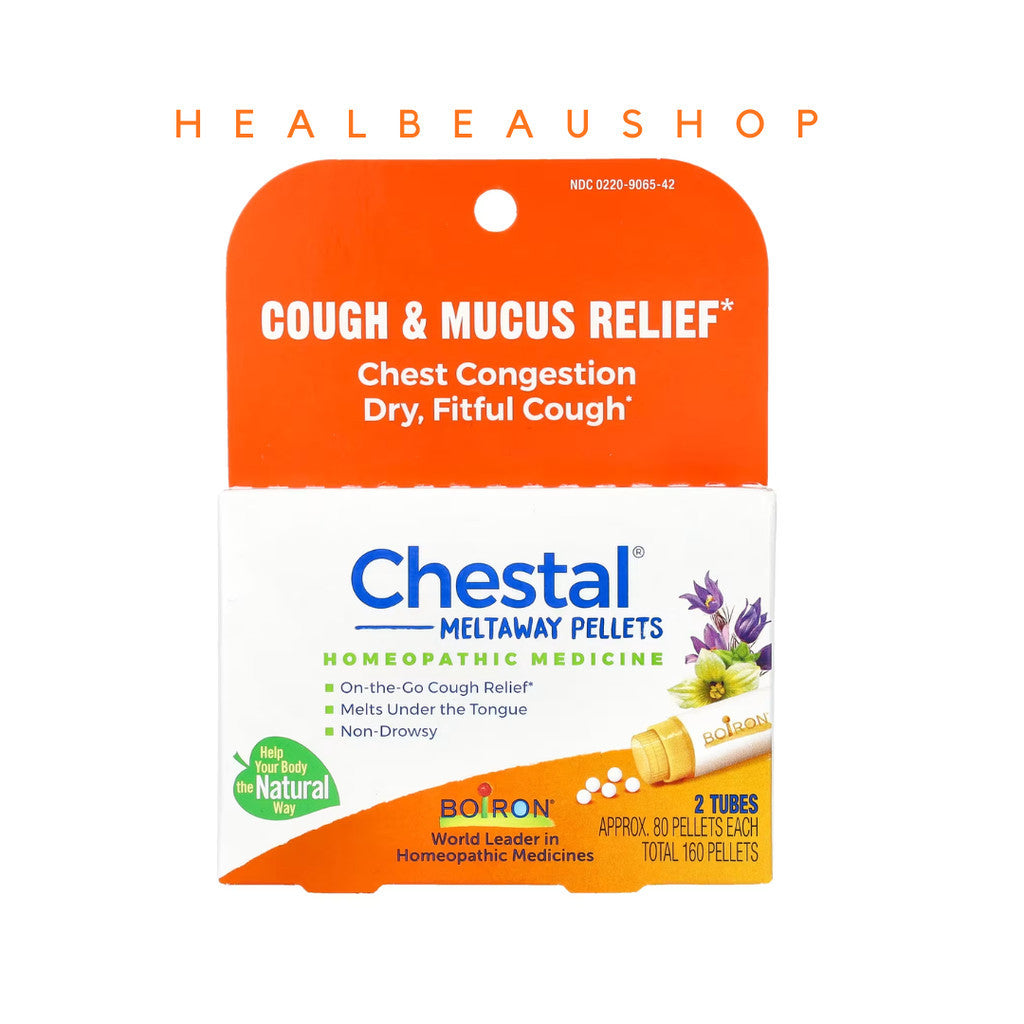 Boiron Chestal Kids – Children's Dry & Mucus Cough Relief Tablets | Homeopathic Formula
