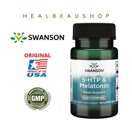 Swanson Ultra 5-HTP & Melatonin – 30 Capsules | Advanced Sleep & Relaxation Support | Original USA Product