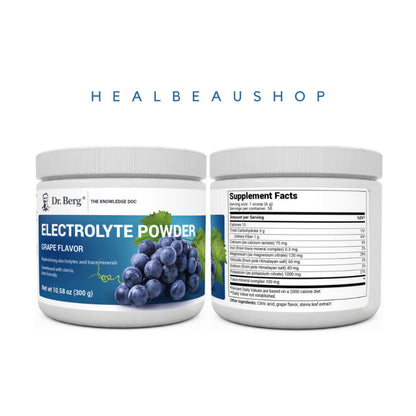Dr. Berg Electrolyte Powder – 50 Servings | Potassium, Magnesium & Trace Minerals | Hydration & Daily Wellness Support | Original USA Product
