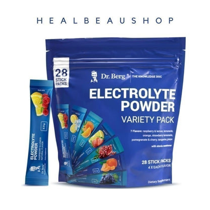 Dr. Berg Electrolyte Powder – 50 Servings | Potassium, Magnesium & Trace Minerals | Hydration & Daily Wellness Support | Original USA Product