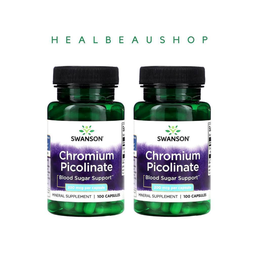 Swanson Chromium Picolinate 200mcg – Blood Sugar & Metabolic Support | Original USA Product