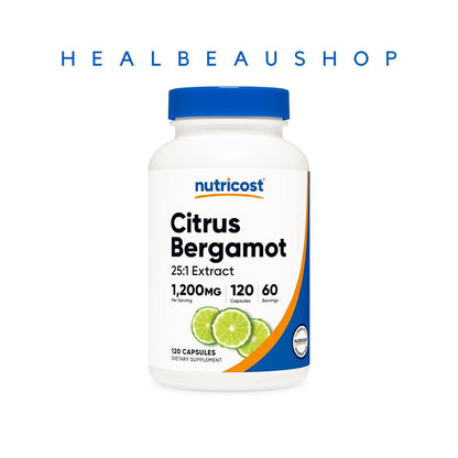 Nutricost Citrus Bergamot 1200mg – 120 Capsules | Cardiovascular & Cholesterol Support | Original USA Product