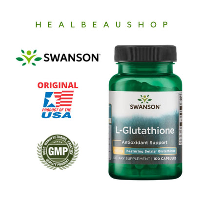 Swanson Setria® L-Glutathione 100mg – 100 Capsules | Antioxidant & Cellular Wellness Support | Original USA Product