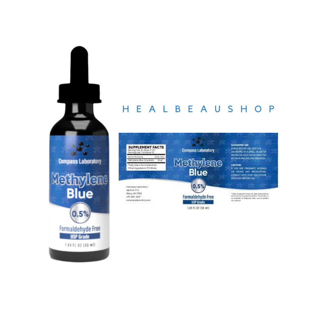 Methylene Blue 1% USP Grade – 50ml | High-Purity Laboratory Grade Solution | Original USA Product