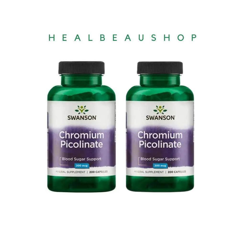 Swanson Chromium Picolinate 200mcg – Blood Sugar & Metabolic Support | Original USA Product