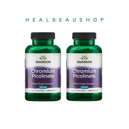 Swanson Chromium Picolinate 200mcg – Blood Sugar & Metabolic Support | Original USA Product