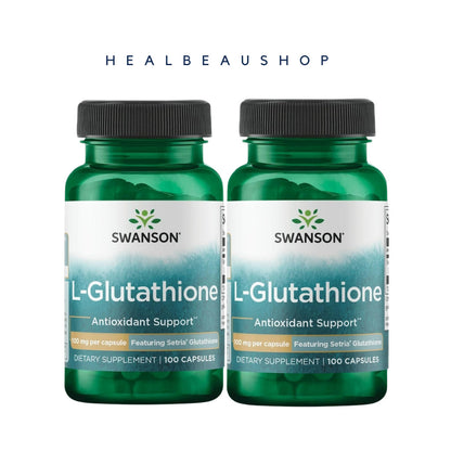 Swanson Setria® L-Glutathione 100mg – 100 Capsules | Antioxidant & Cellular Wellness Support | Original USA Product