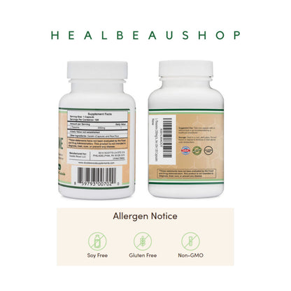 Double Wood L-Theanine 200mg – 120 Capsules | Relaxation, Stress & Sleep Support | Original USA Product