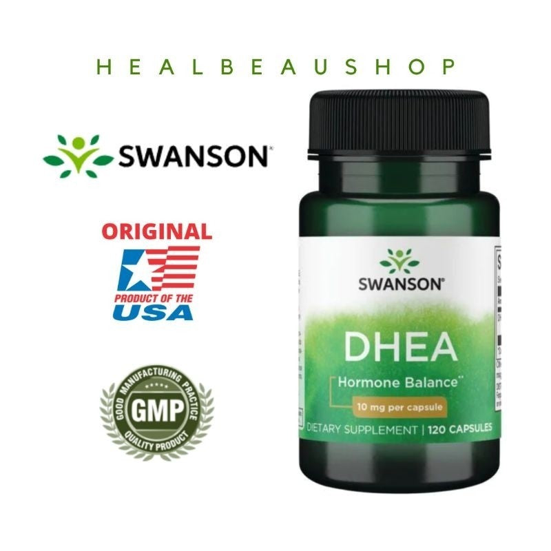 Swanson DHEA 10mg / 50mg – 120 Capsules | Hormonal Balance, Vitality & Healthy Aging Support