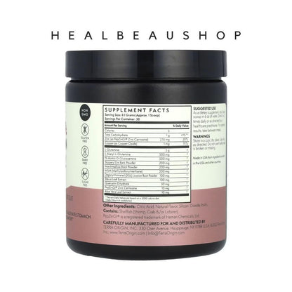 Terra Origin Healthy Gut Powder Peach Banana – 30 Servings | Advanced Digestive & Gut Health Support