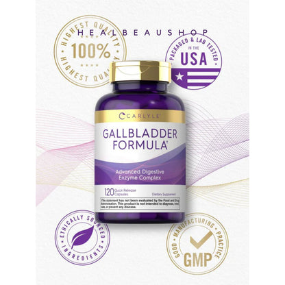 Carlyle Gallbladder Formula – 120 Capsules | Digestive Enzyme & Gallbladder Support Supplement