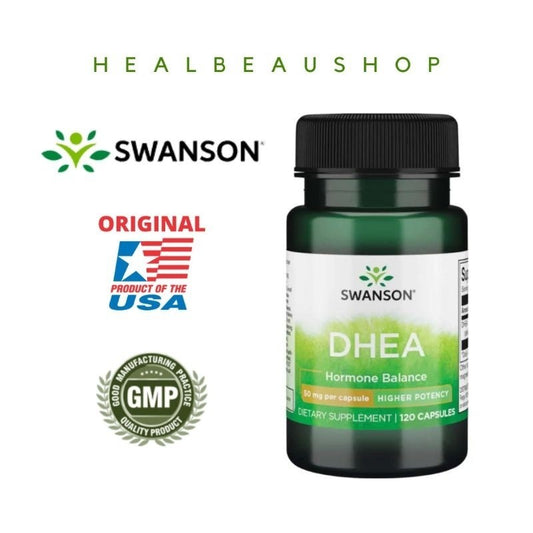 Swanson DHEA 10mg / 50mg – 120 Capsules | Hormonal Balance, Vitality & Healthy Aging Support