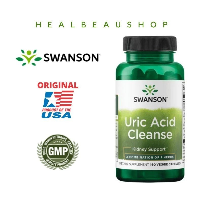 Swanson Uric Acid Cleanse – 60 Capsules | Uric Acid, Kidney & Liver Support | Original USA Product