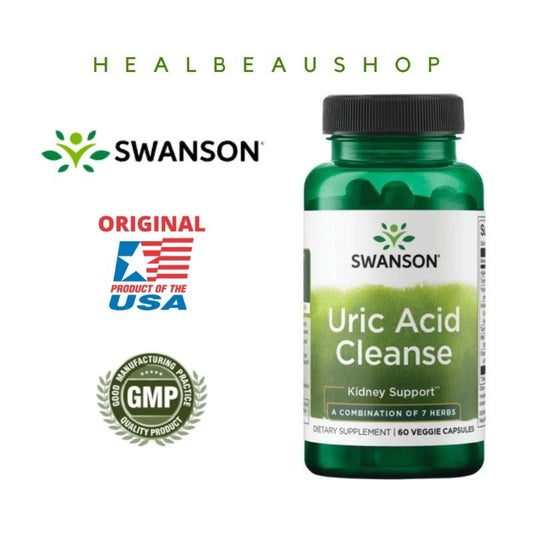 Swanson Uric Acid Cleanse – 60 Capsules | Uric Acid, Kidney & Liver Support | Original USA Product