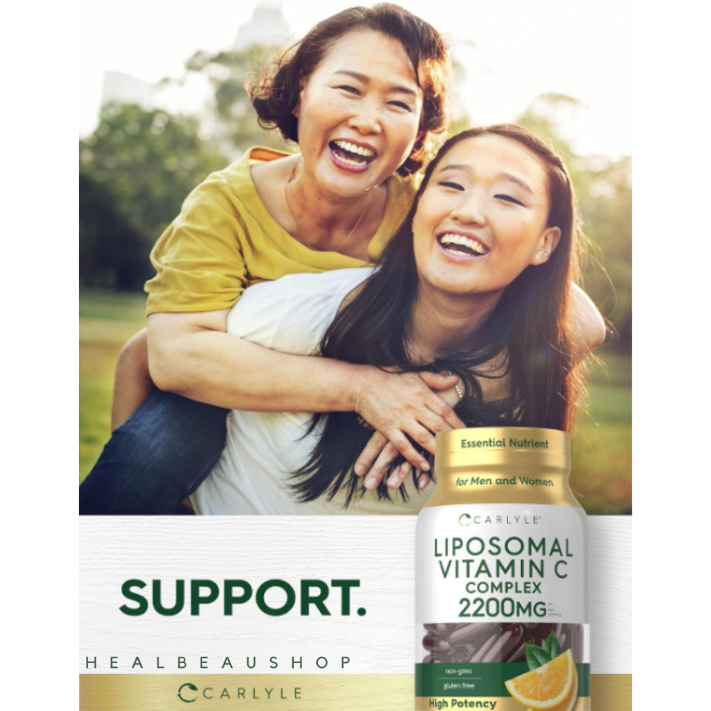 Carlyle Liposomal Vitamin C 2200mg – 90 Softgels | Immune & Antioxidant Support | Original USA Product
