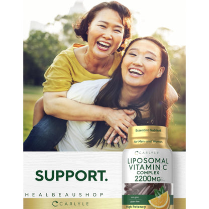 Carlyle Liposomal Vitamin C 2200mg – 90 Softgels | Immune & Antioxidant Support | Original USA Product