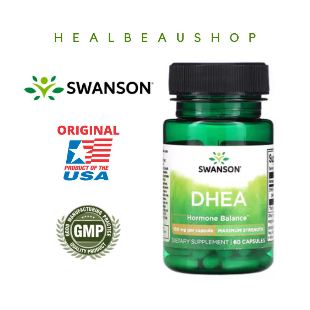 Swanson DHEA 10mg / 50mg – 120 Capsules | Hormonal Balance, Vitality & Healthy Aging Support