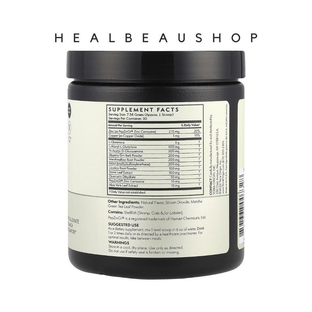 Terra Origin Healthy Gut Powder Peach Banana – 30 Servings | Advanced Digestive & Gut Health Support