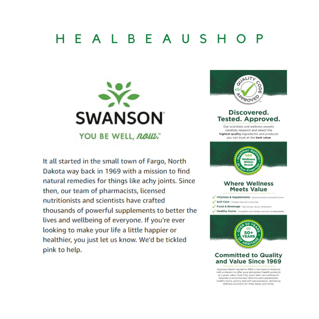 Swanson Lactobacillus Rhamnosus + Fructooligosaccharides (FOS) – 5 Billion CFU | 60 Vegetarian Capsules | Digestive & Immune Support | Original USA Product