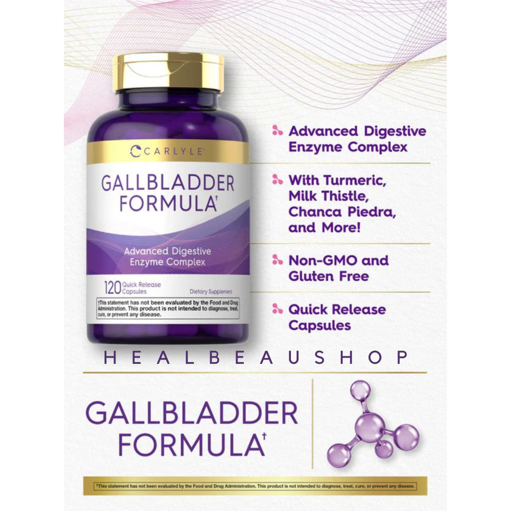 Carlyle Gallbladder Formula – 120 Capsules | Digestive Enzyme & Gallbladder Support Supplement