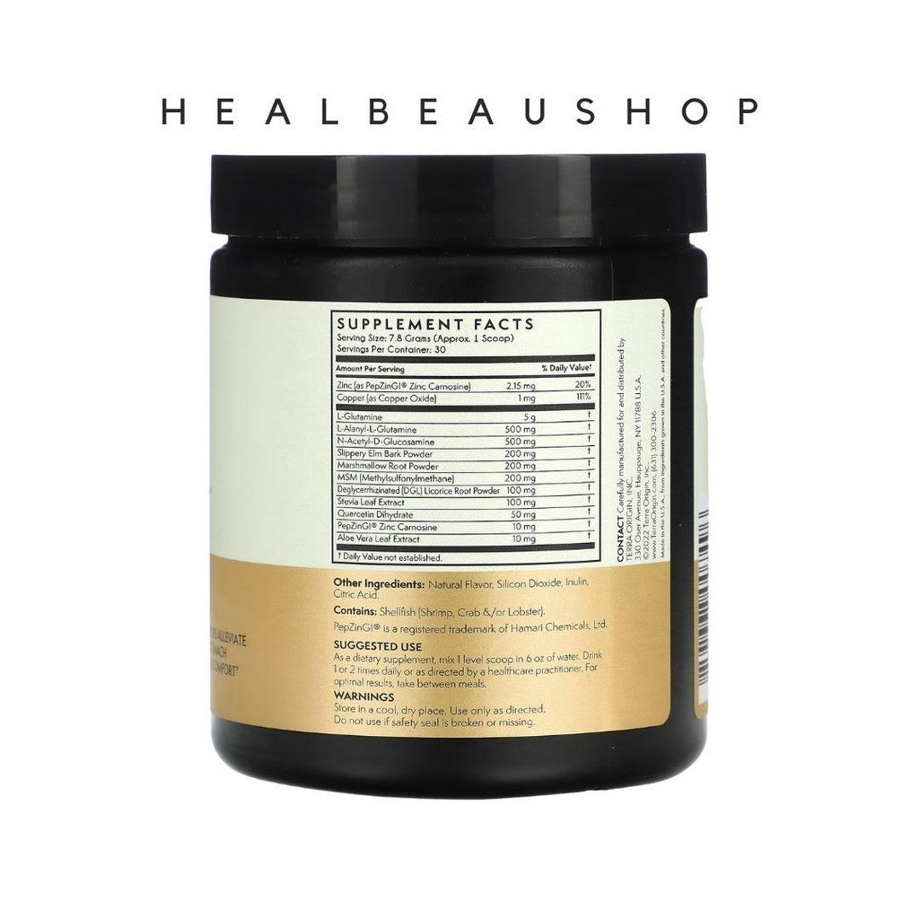 Terra Origin Healthy Gut Powder Peach Banana – 30 Servings | Advanced Digestive & Gut Health Support