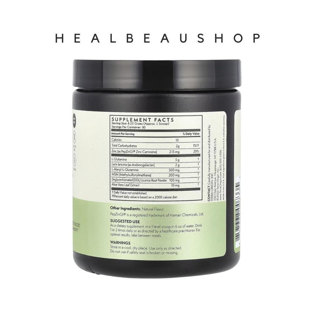Terra Origin Healthy Gut Powder Peach Banana – 30 Servings | Advanced Digestive & Gut Health Support