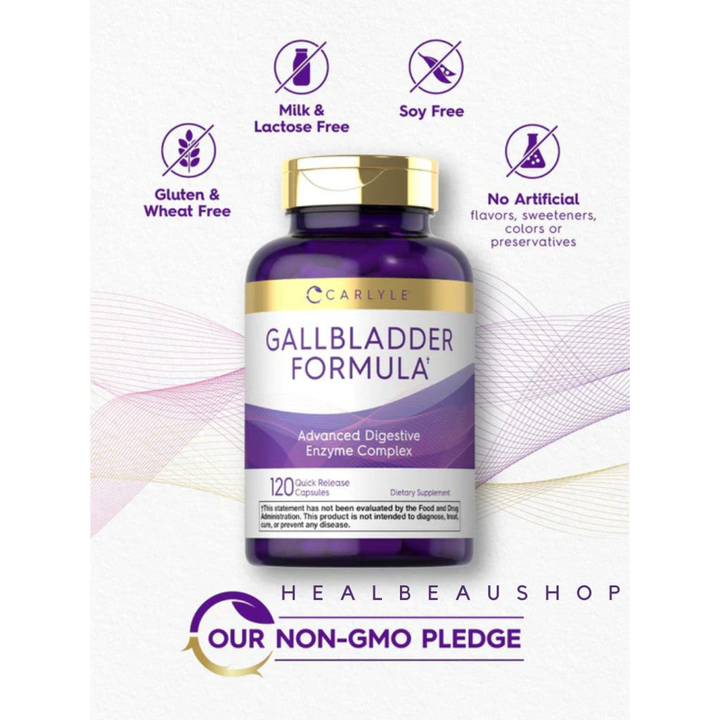 Carlyle Gallbladder Formula – 120 Capsules | Digestive Enzyme & Gallbladder Support Supplement