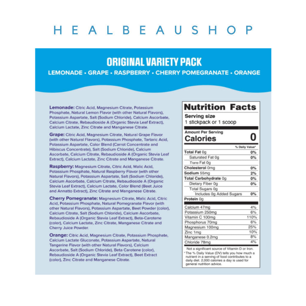 Ultima Replenisher Electrolytes – Sodium, Potassium, Magnesium, Zinc & Vitamin C | Sugar-Free Hydration Mix | Original USA Product