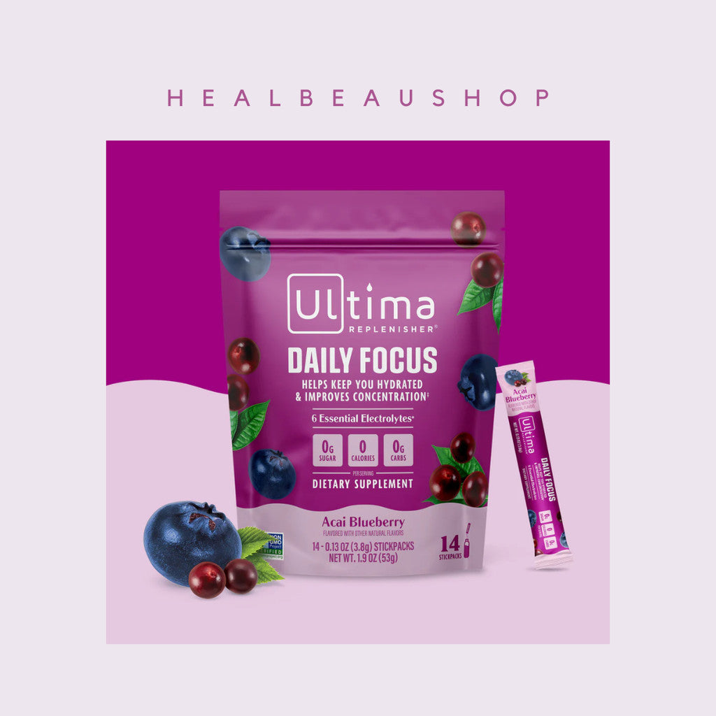 Ultima Replenisher Electrolytes – Sodium, Potassium, Magnesium, Zinc & Vitamin C | Sugar-Free Hydration Mix | Original USA Product