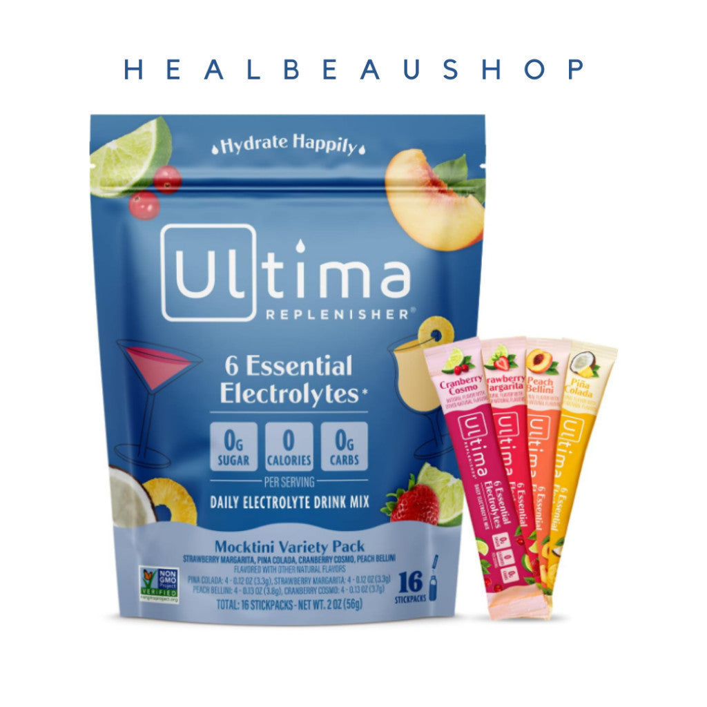 Ultima Replenisher Electrolytes – Sodium, Potassium, Magnesium, Zinc & Vitamin C | Sugar-Free Hydration Mix | Original USA Product