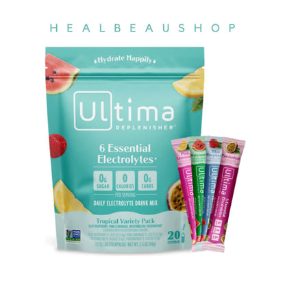 Ultima Replenisher Electrolytes – Sodium, Potassium, Magnesium, Zinc & Vitamin C | Sugar-Free Hydration Mix | Original USA Product