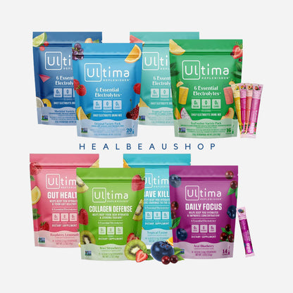 Ultima Replenisher Electrolytes – Sodium, Potassium, Magnesium, Zinc & Vitamin C | Sugar-Free Hydration Mix | Original USA Product