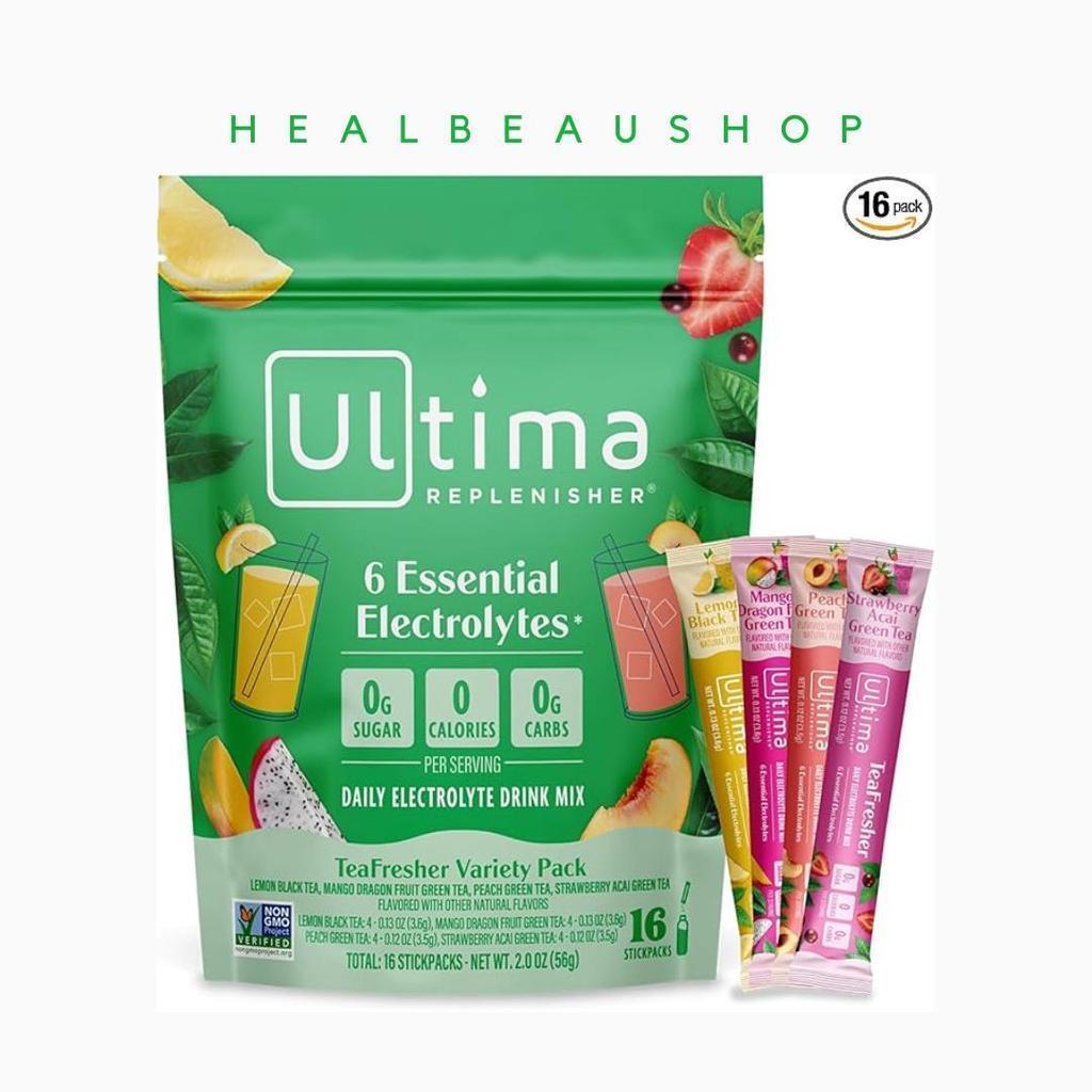 Ultima Replenisher Electrolytes – Sodium, Potassium, Magnesium, Zinc & Vitamin C | Sugar-Free Hydration Mix | Original USA Product