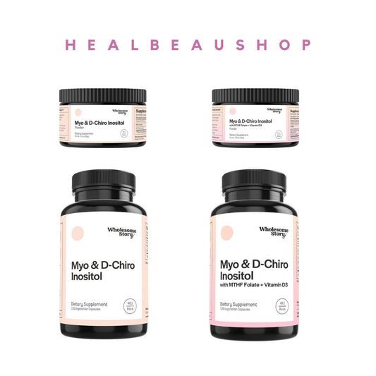 Wholesome Story Myo-Inositol & D-Chiro Inositol 40:1 with MTHF Folate & Vitamin D3 – Hormone, Ovarian & Reproductive Health Support | Original USA Product