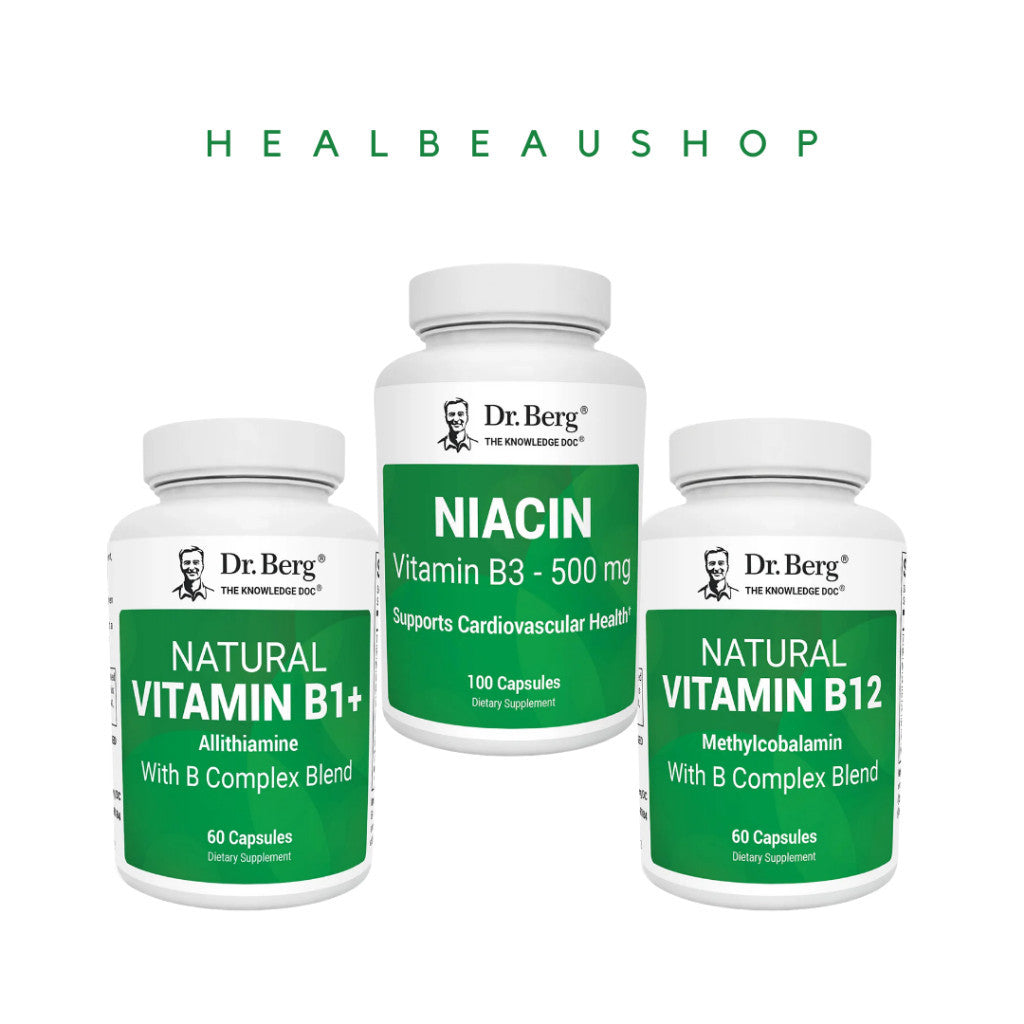 Dr. Berg Natural Vitamin B1+ (Allithiamine) – Advanced B-Complex & Magnesium Support