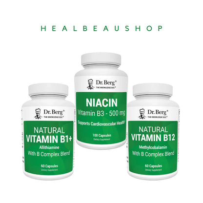 Dr. Berg Natural Vitamin B1+ (Allithiamine) – Advanced B-Complex & Magnesium Support