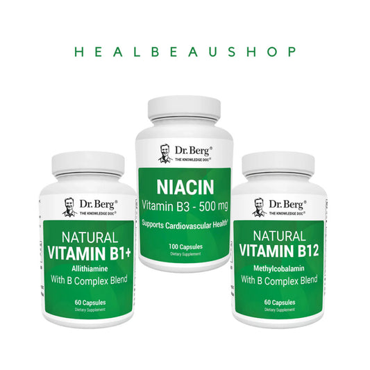 Dr. Berg Natural Vitamin B1+ (Allithiamine) – Advanced B-Complex & Magnesium Support