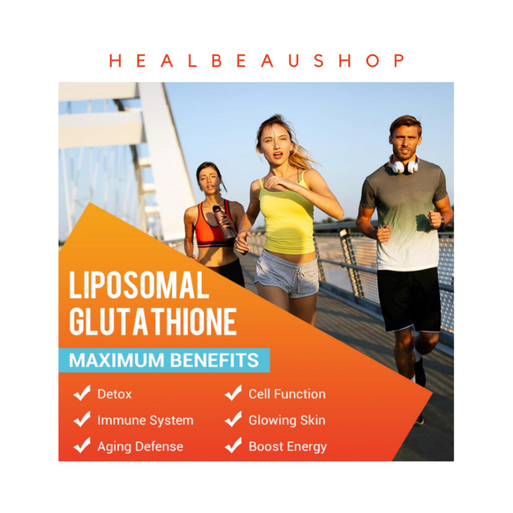 Liposomal Glutathione 2550mg with Hyaluronic Acid, Resveratrol & Collagen Peptides | Antioxidant & Healthy Aging Support | Original USA Product
