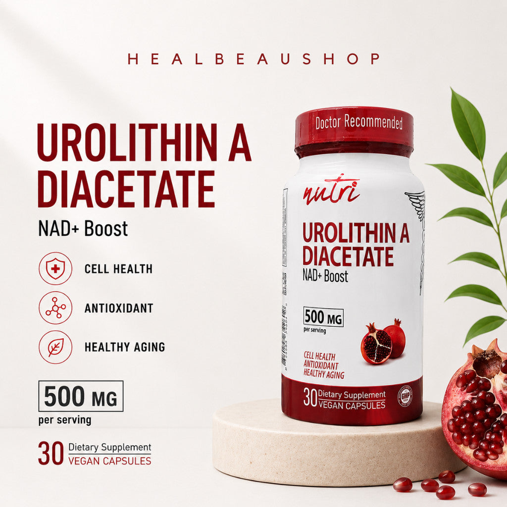 Nutri Urolithin A  Diacetate 500mg Suplemen Anti Aging Kesehatan Seluler & Anti Oksidan