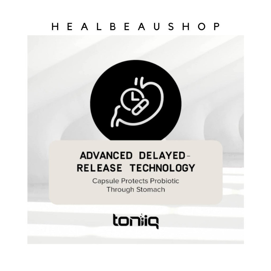 Toniiq Probiotic 200 Billion CFU – 30 Clinically Studied Strains | Advanced Digestive & Gut Health Support