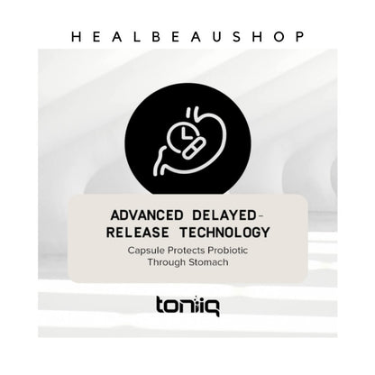 Toniiq Probiotic 200 Billion CFU – 30 Clinically Studied Strains | Advanced Digestive & Gut Health Support