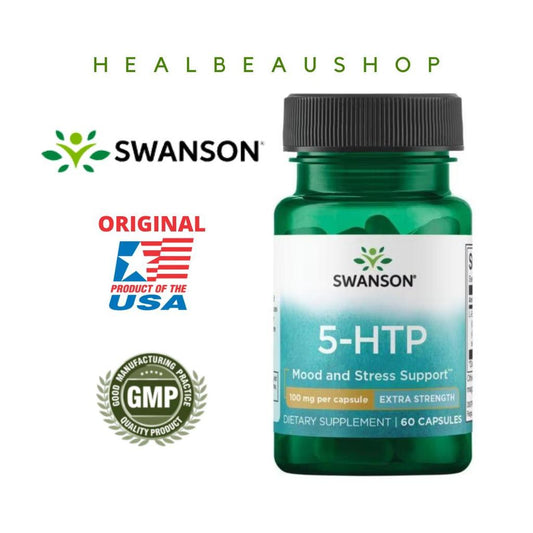 Swanson 5 HTP 100mg 60caps Mood Stress Support