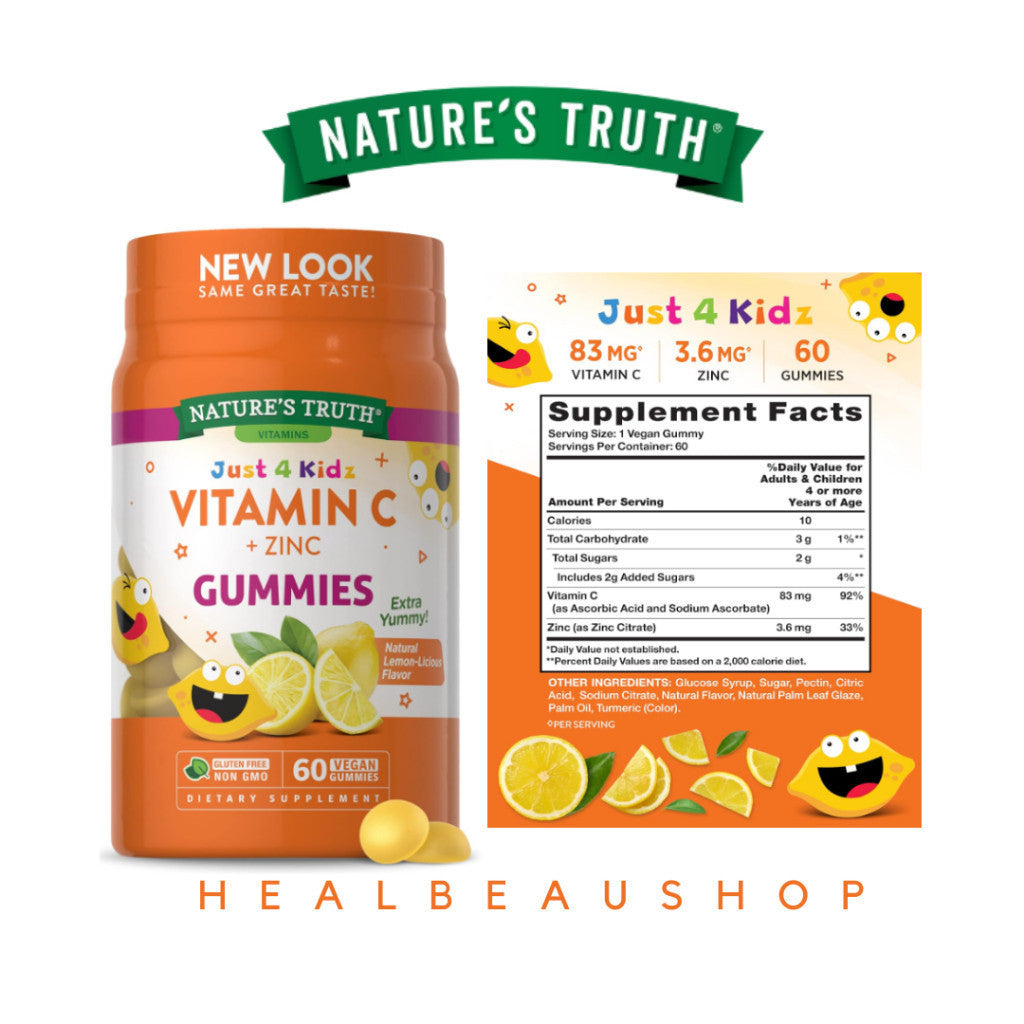 Nature's Truth Kids Series – Multivitamin, Probiotic, Elderberry, Vitamin C + Zinc & Melatonin Gummies | Children's Wellness Support | Original USA Product