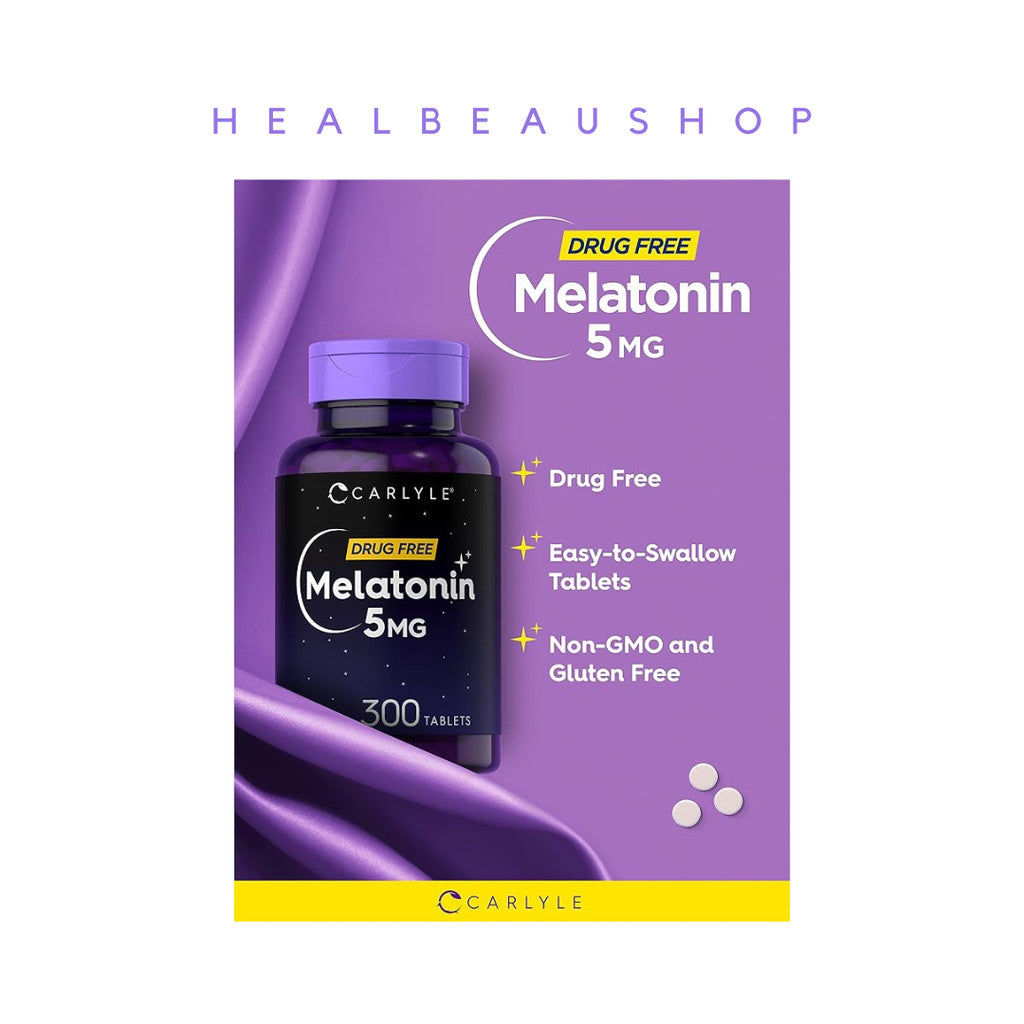 Carlyle Melatonin 5mg DF – 300 Fast-Dissolve Tablets | Sleep & Relaxation Support | Original USA Product