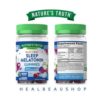 Nature's Truth Kids Series – Multivitamin, Probiotic, Elderberry, Vitamin C + Zinc & Melatonin Gummies | Children's Wellness Support | Original USA Product