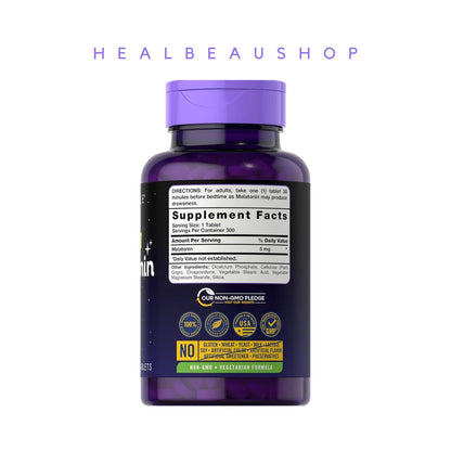 Carlyle Melatonin 5mg DF – 300 Fast-Dissolve Tablets | Sleep & Relaxation Support | Original USA Product