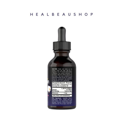 Carlyle Kids Liquid Melatonin 1mg – Berry Flavor | Children's Sleep Support | Original USA Product